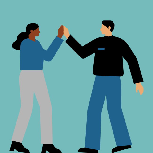 Illustration representing healing core beliefs and anxious attachment.